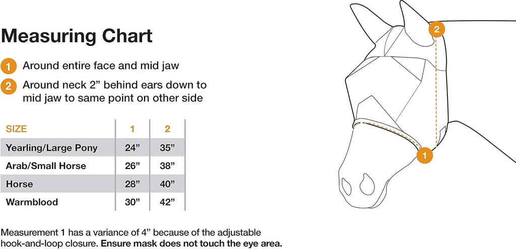 Economy Standard Horse Fly MASK, Gold, Horse