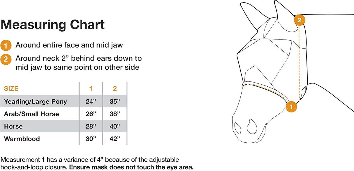 Economy Standard Horse Fly MASK, Gold, Horse