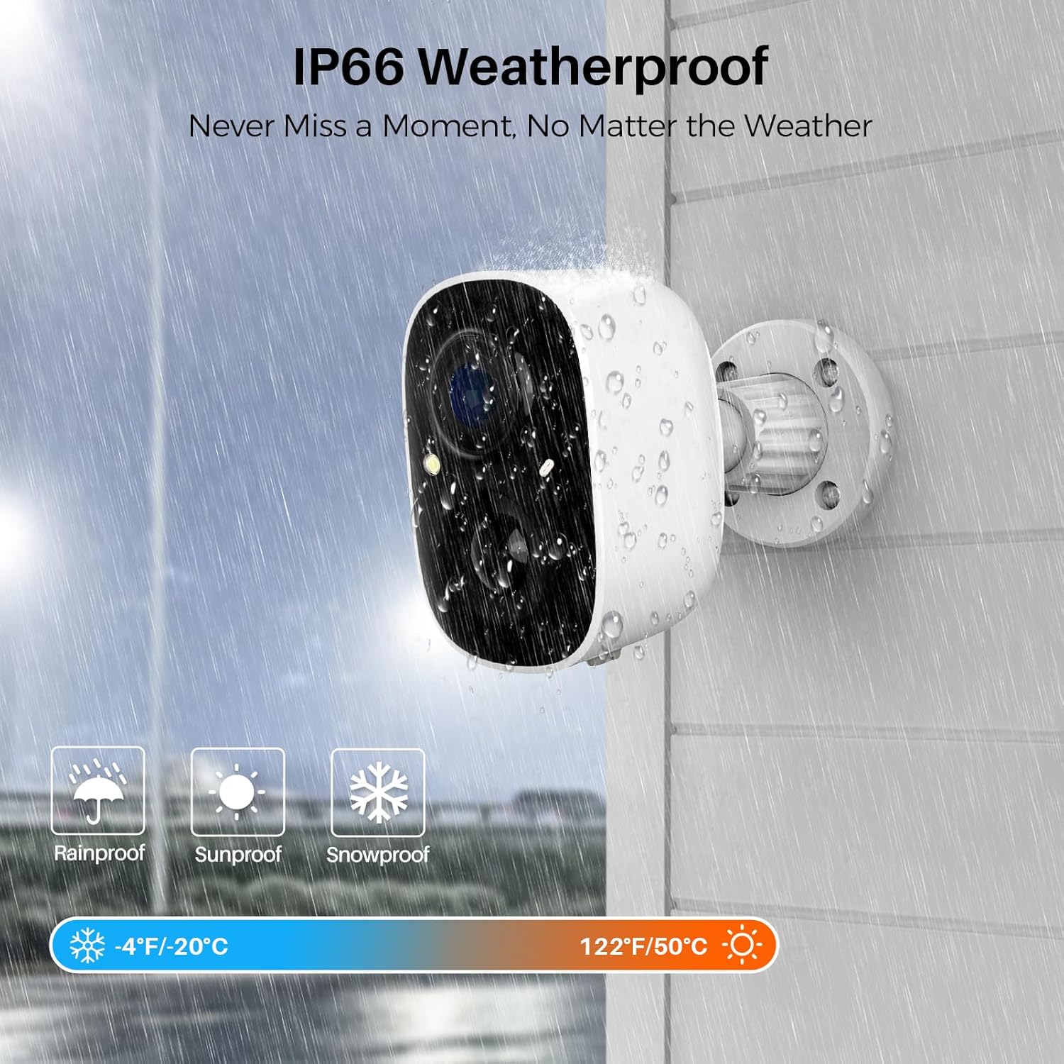 Vicohome Security Cameras Wireless Outdoor, 2K Battery Powered WiFi Cameras for Home Security with AI Motion
