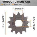 Motor Sprocket Master Link 25H Chain 13T Teeth