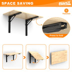 Heavy Duty Wall Mounted Folding Workbench, Collapsible Wall Table