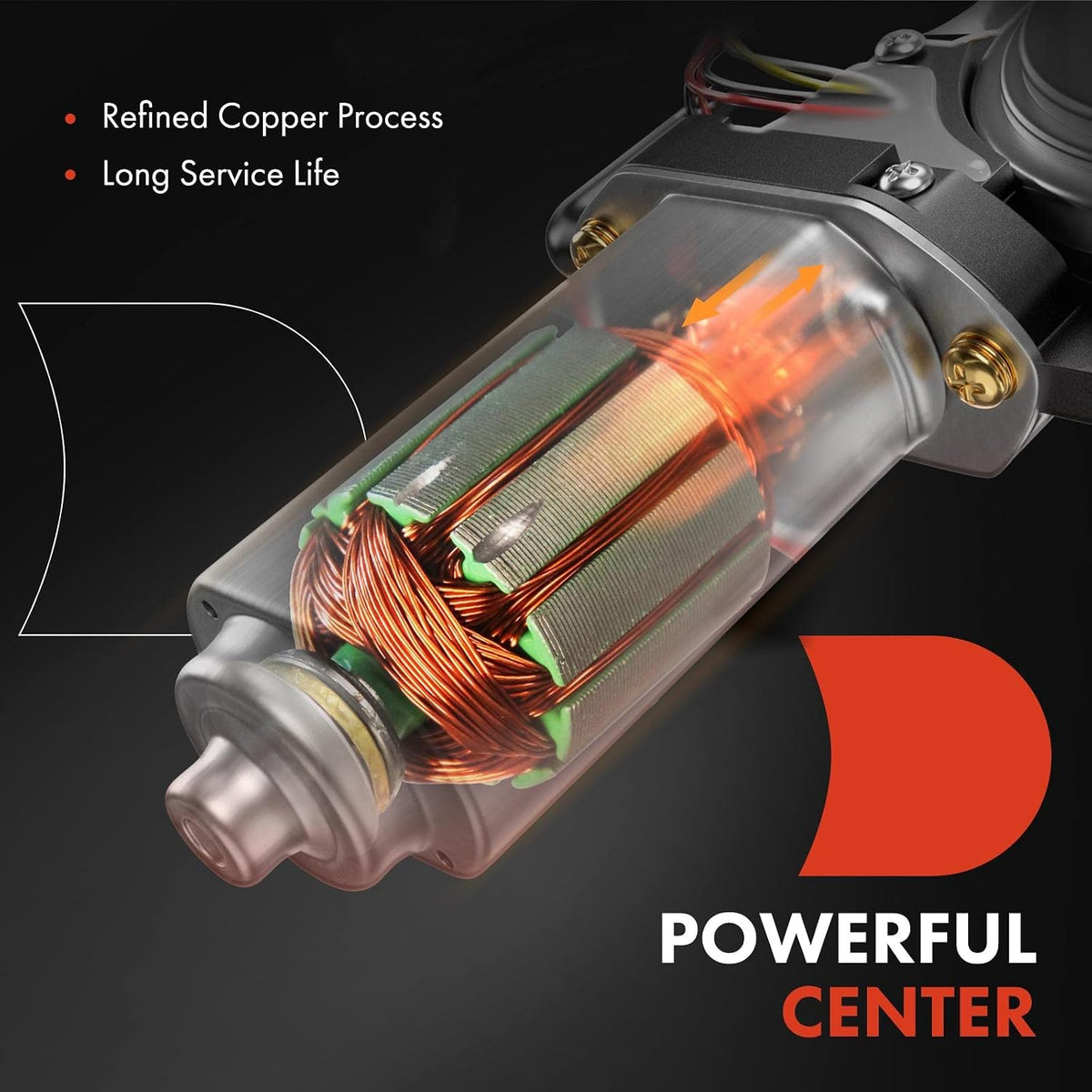 A-Premium Power Window Lift Motor, with 2-Pin Plug