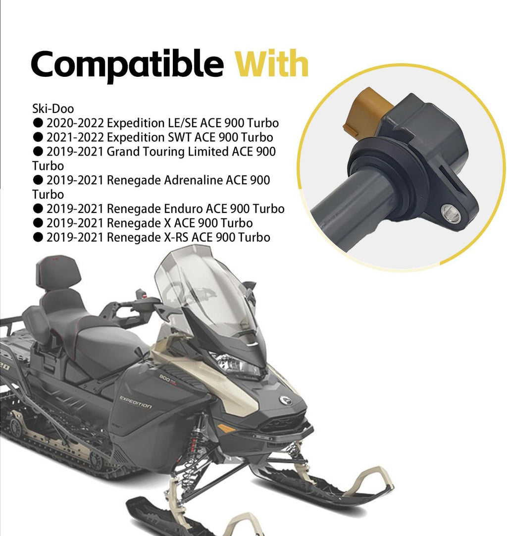3 Pcs 420666145 Ignition Coil With Spark Plug For Can-Am Maverick X3 Turbo