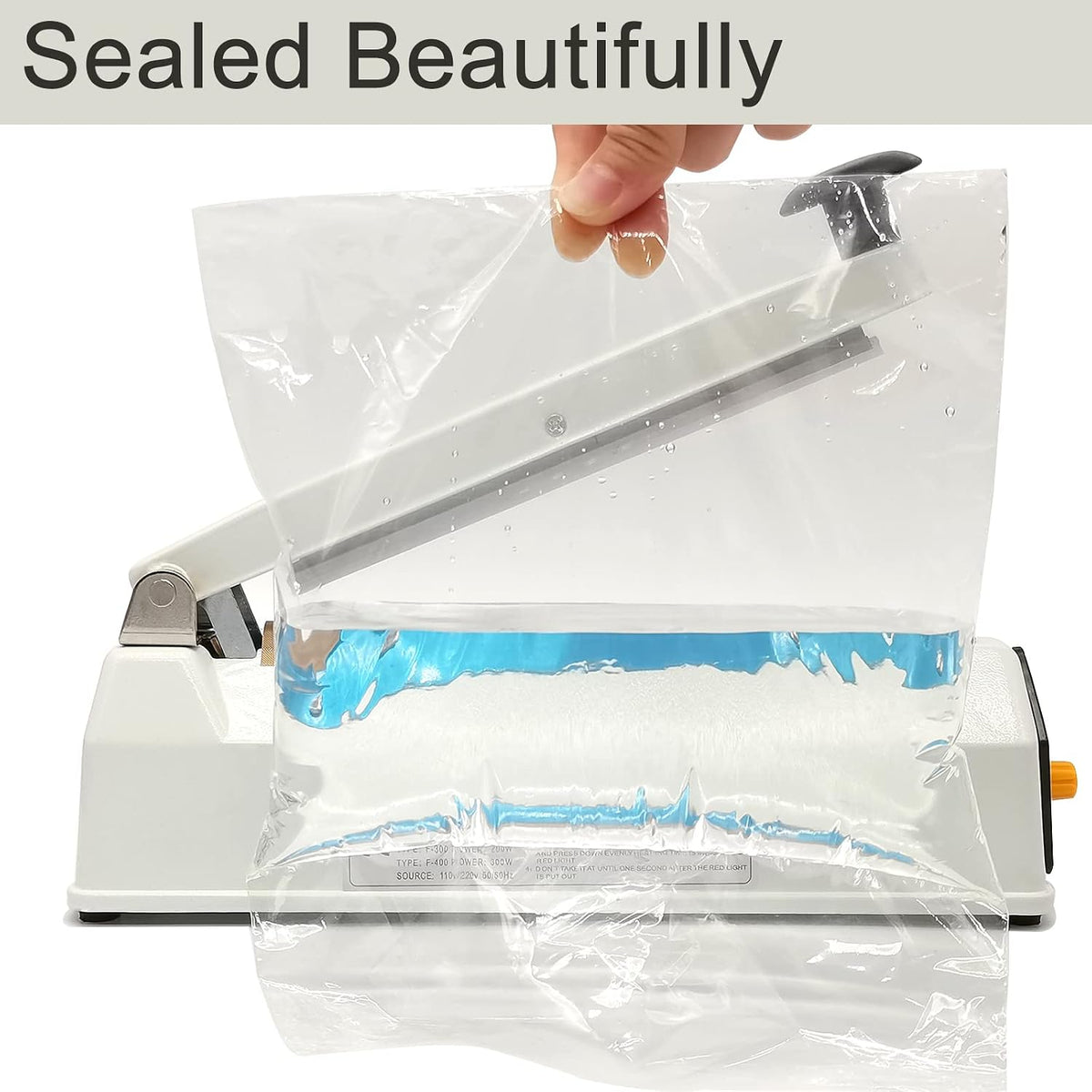 Impulse Sealer 8 Inch 5mm Heat Sealer Machine for Plastic Bags