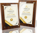 14.88x11.22"Certificate Display Plaque,Wood Certificate Frame Holder | Wood Plaque, Employee Appreciation Plaques