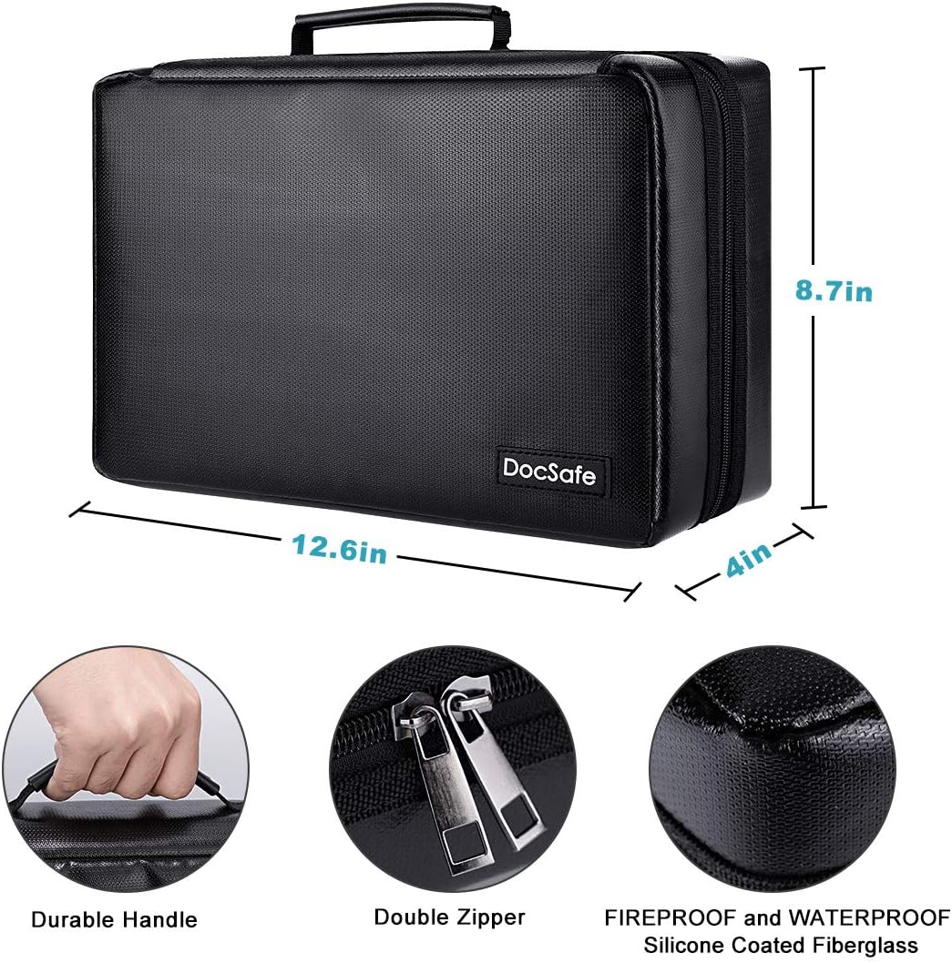 Fireproof Battery Organizer Storage Box with Tester BT-168 | Explosionproof,Protects Up to 200+ Batteries AA AAA C D