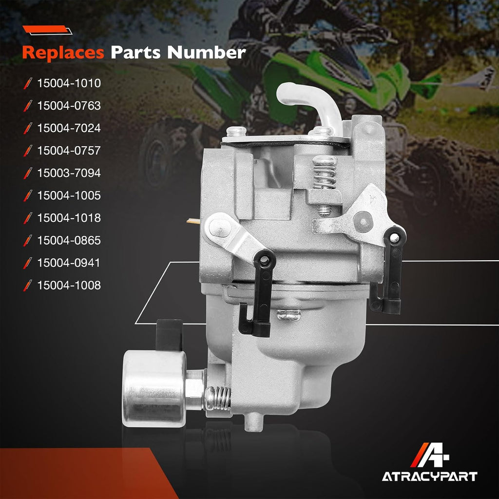 FH661V Carburetor Fit for Kawasaki FH641V, FH721V, FX850V, FH601V, FX801V with 49065-0724 Oil Filter&Fuel Pump, Compatible with 22 HP Engines, Replaces 15004-1010, 15004-7024, 15004-0757, 15004-1005