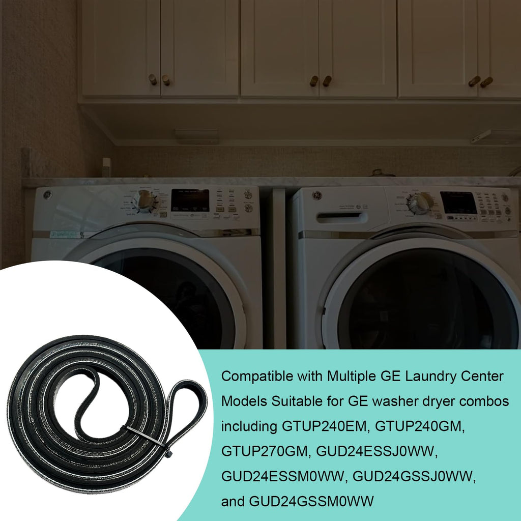 Upgraded WE12M51 2216436 Dryer Drum Belt Compatible with GE Dryer