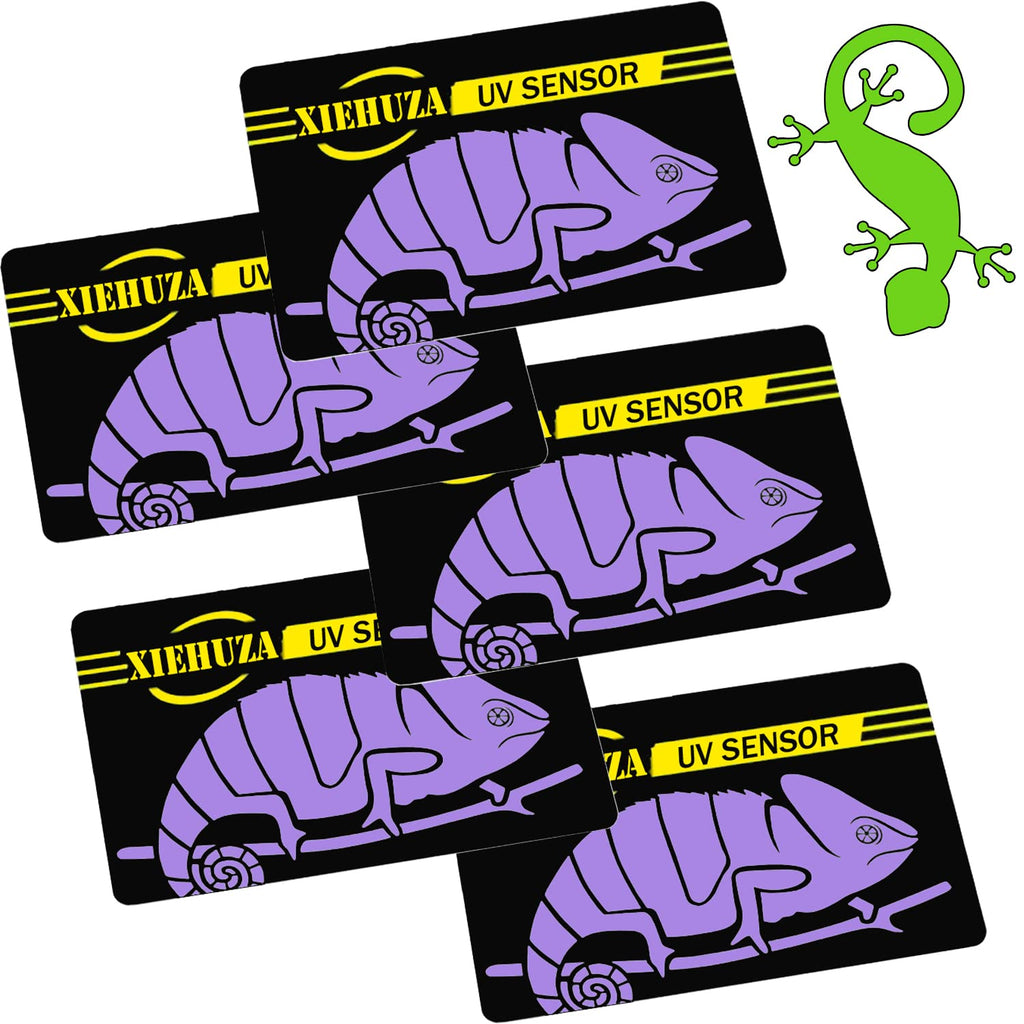 5Pack Quick UVB Test Sensor Cards Reusable Reptile UVB Tester