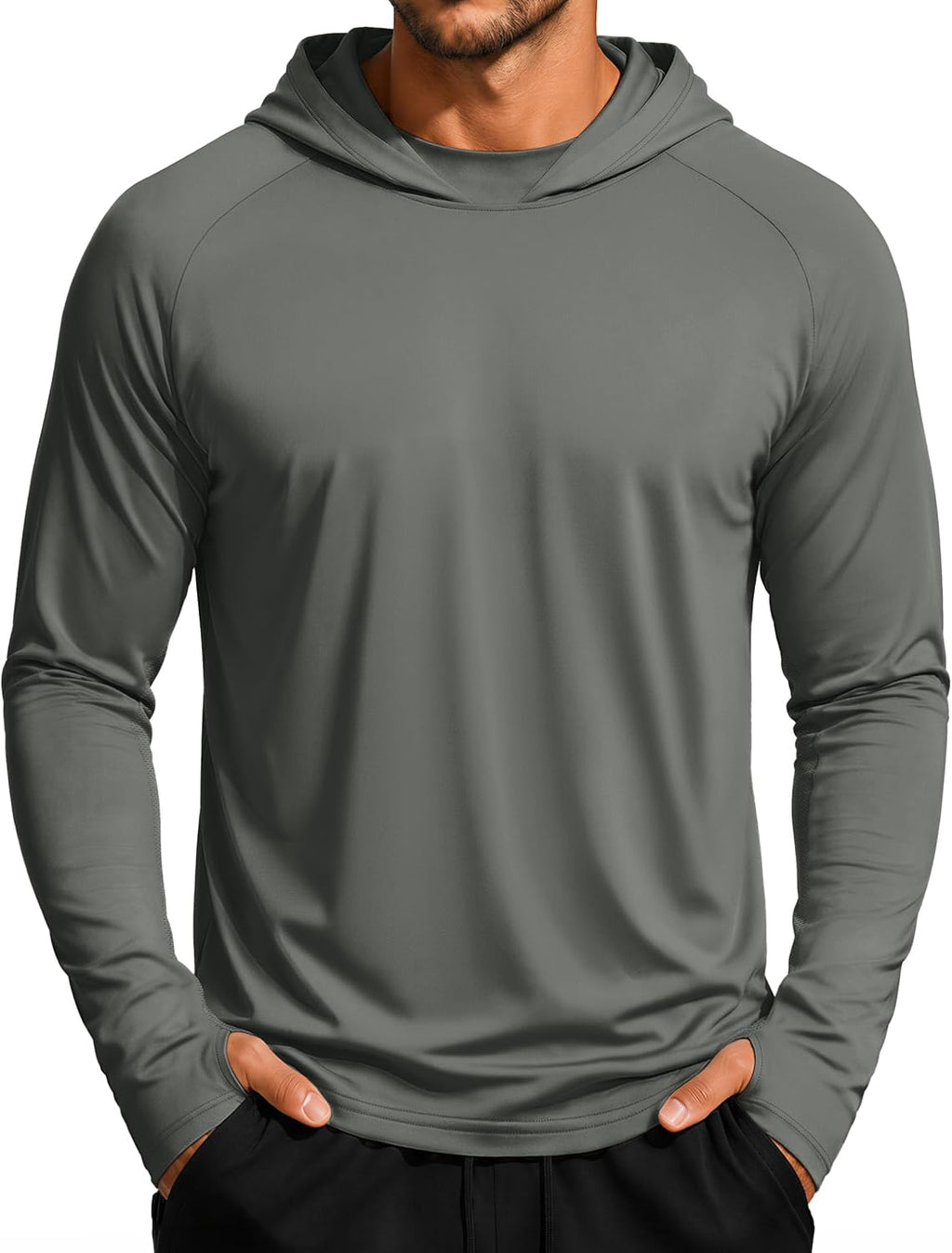 Men's UV Hoodies Long Sleeve Sun Rash Guard Fishing Swim Shirts | Long Sleeve, Fishing Shirts, Sun Protection, Dry