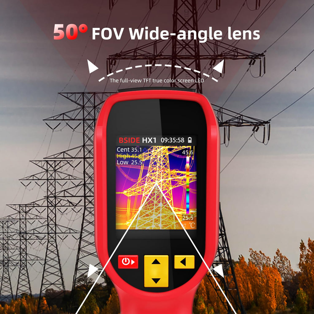 BSIDE Thermal Imaging Camera 240×240 Resolution 15 Color Palettes Infrared Thermal Imager -4°F to 1022°F 25Hz