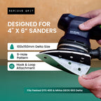 Serious Grit - 4" x 6" Delta P800 Grit Sanding Sheets - 50 Pack Box