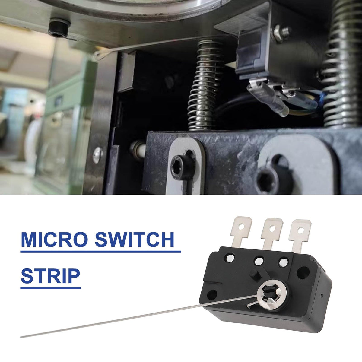 YINETTECH 6Pcs 125/250V AC 5A Micro Switch with 3Pin Switching Wire Micro Button Micro Switch Wire for Coin Acceptors Coin Tester Machines