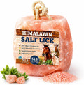 Himalayan Salt Block 1 Pack - 6 lbs Each. Himalayan Salt Lick on Rope for Horse, Deer, Goat, and Livestock Animals