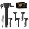 6PCS Ignition Coil Pack and Spark Plugs UF648 for Ram 1500 ProMaster 1500