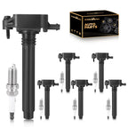 6PCS Ignition Coil Pack and Spark Plugs UF648 for Ram 1500 ProMaster 1500