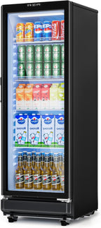 7 Cu.Ft Commercial Beverage Refrigerator with Glass Door