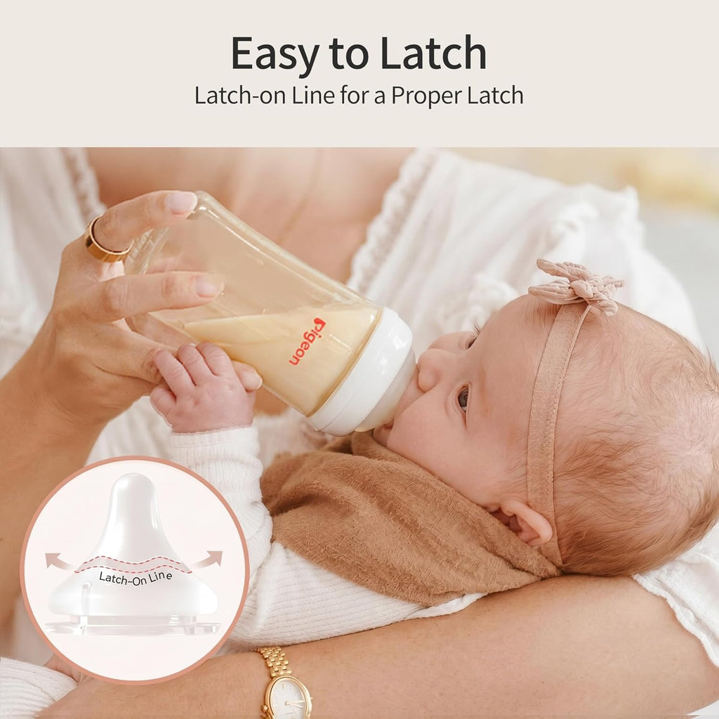 PPSU Nursing Baby Bottle Wide Neck, Anti-Colic, Streamlined Body, Natural Feel, Easy to Clean, 5 Oz (Pack of 2)