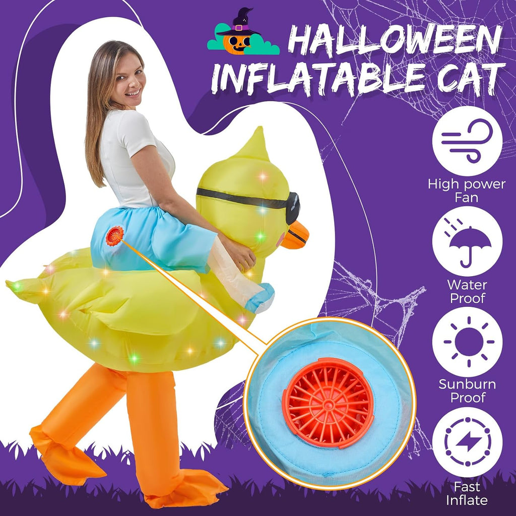 Inflatable Costume Adult With Light Halloween