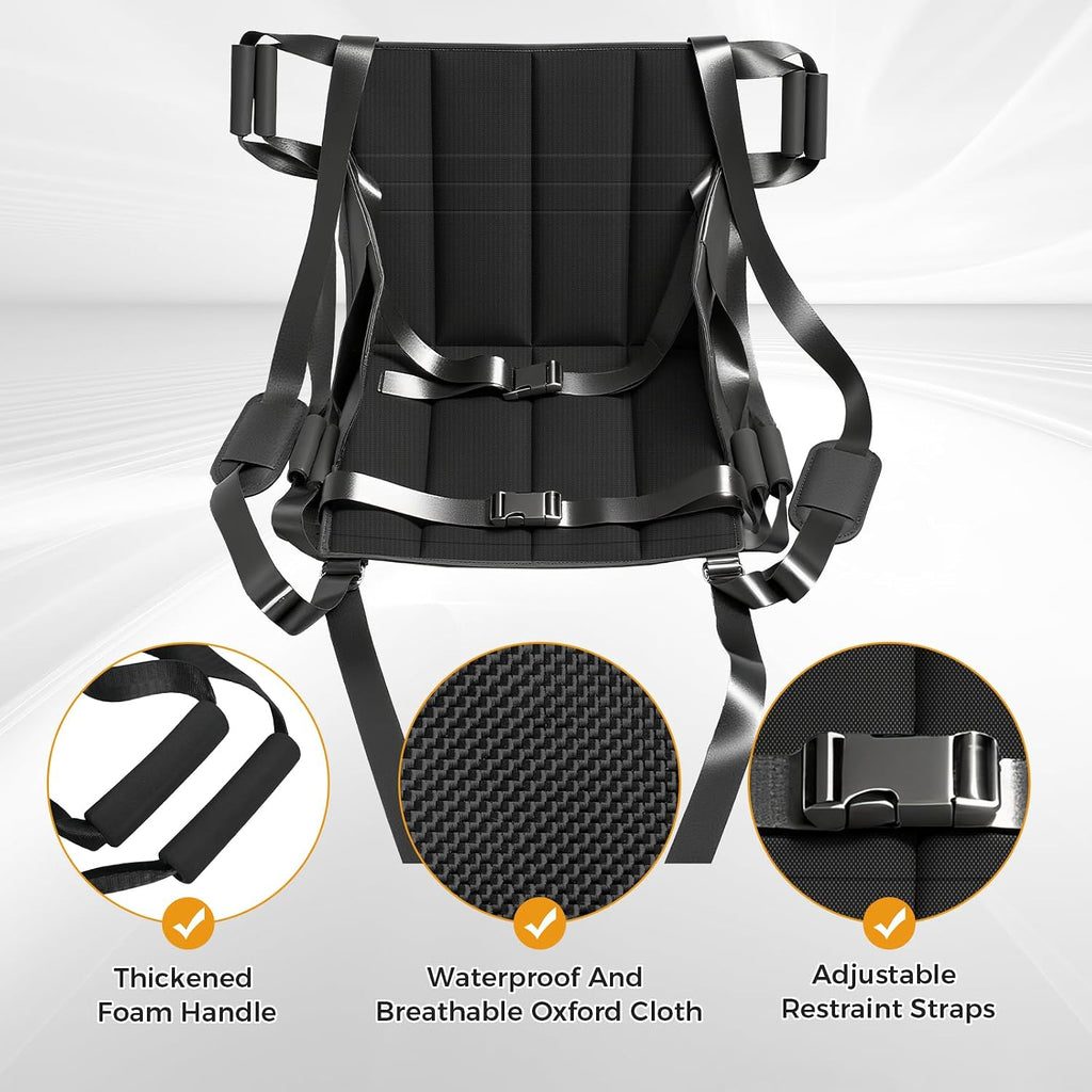 Patient Lift Transfer Belt for Wheelchair to Car/Bed, Emergency Evacuation Chair Stair Lift Assist pad, Portable Home