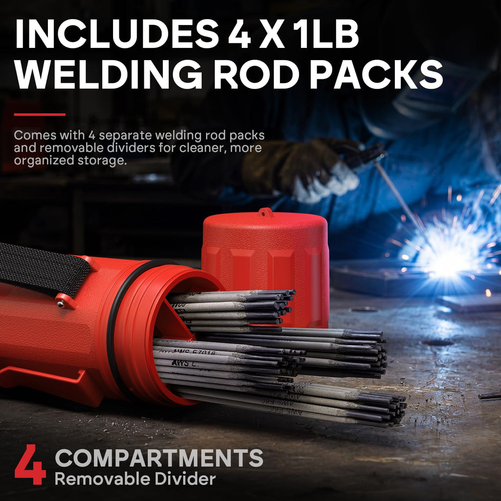 YESWELDER E6013 E7018 Welding Rods with Tube Red
