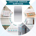 Metal Plates for Magnets 28 Pcs Adhesive Magnetic Mounts