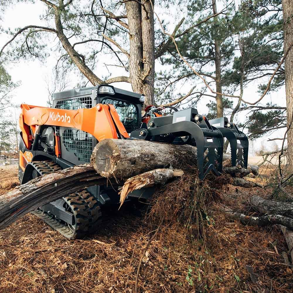 60" Grade 50 Standard Series Root Grapple Bucket, SSQA Connection, Dual Cylinder Hydraulic Design for Medium-Duty