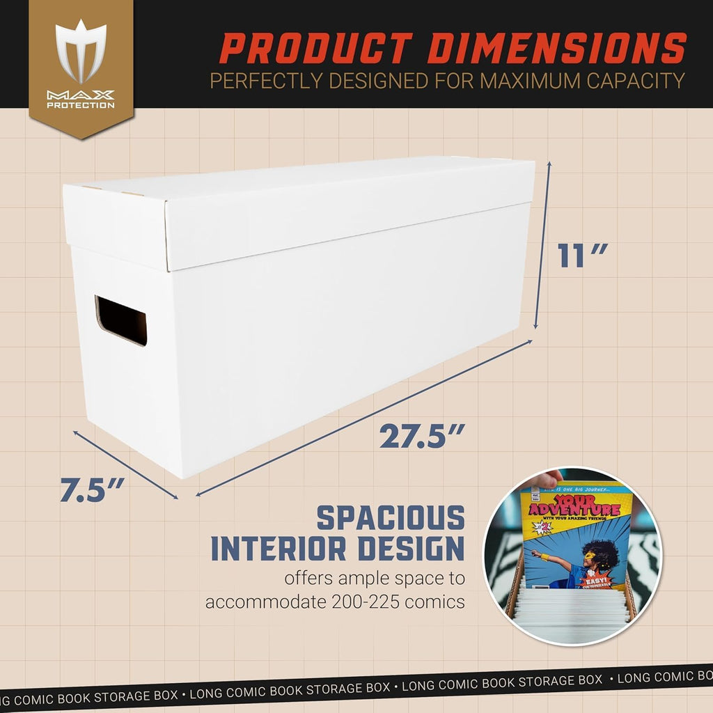 Comic Book Long Box - 2 Count Storage Boxes