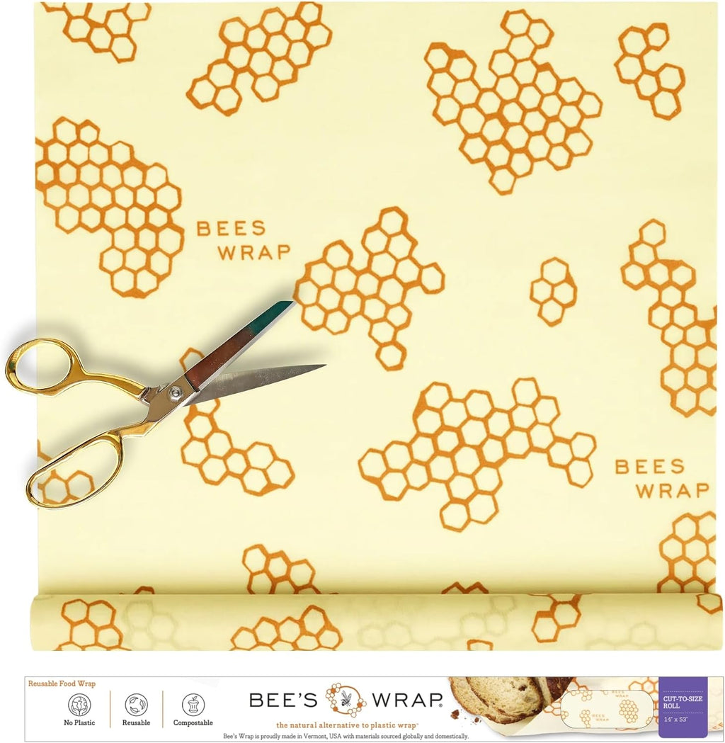 Beeswax Wrap Roll, 14 x 53 in - Honeycomb