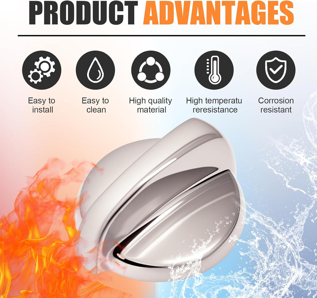WB03T10284 Oven Knobs Replacements for GE, Stove Knobs for GE, 5 Pack | GE Replacements Surface Burner Control