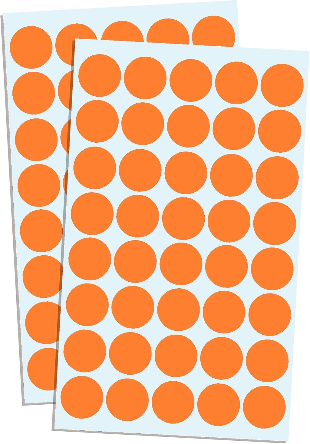 2000 Pack, 3/4" Round Dot Stickers Circle Labels - Orange