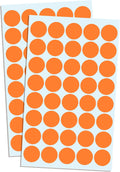 2000 Pack, 3/4" Round Dot Stickers Circle Labels - Orange
