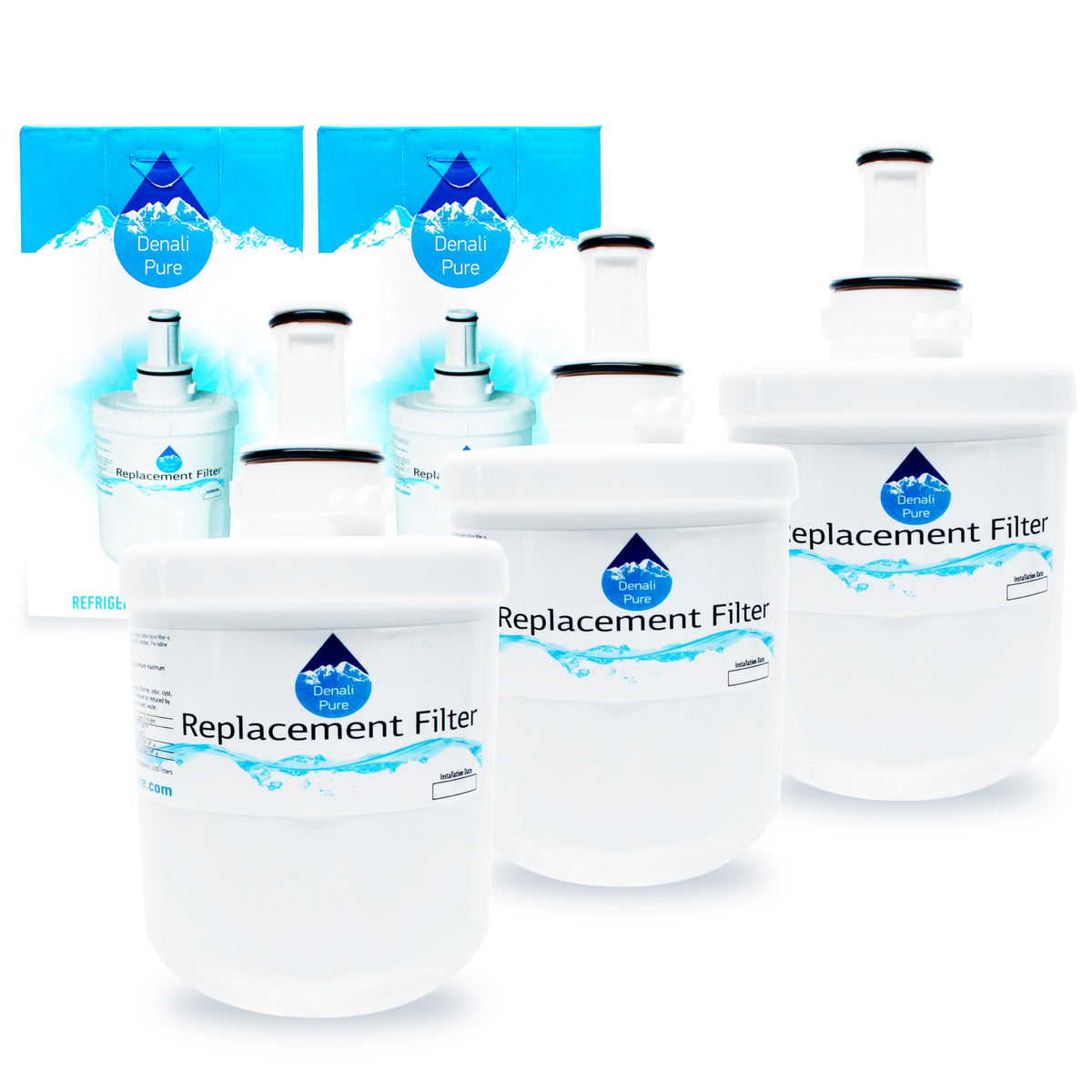 3-Pack Replacement for Samsung RF266AASH Refrigerator Water Filter