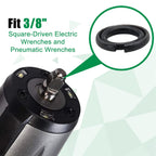 (20 Sets) 3/8" Impact Retaining Ring Clip Impact Friction Ring with O-Ring