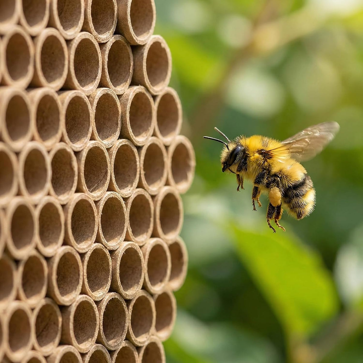 200 Pack Mason Bee House Tubes, 6 Inch Long x 5/16 Inch Diameter Cardboard Nesting Refill Inserts Liners Tubes for