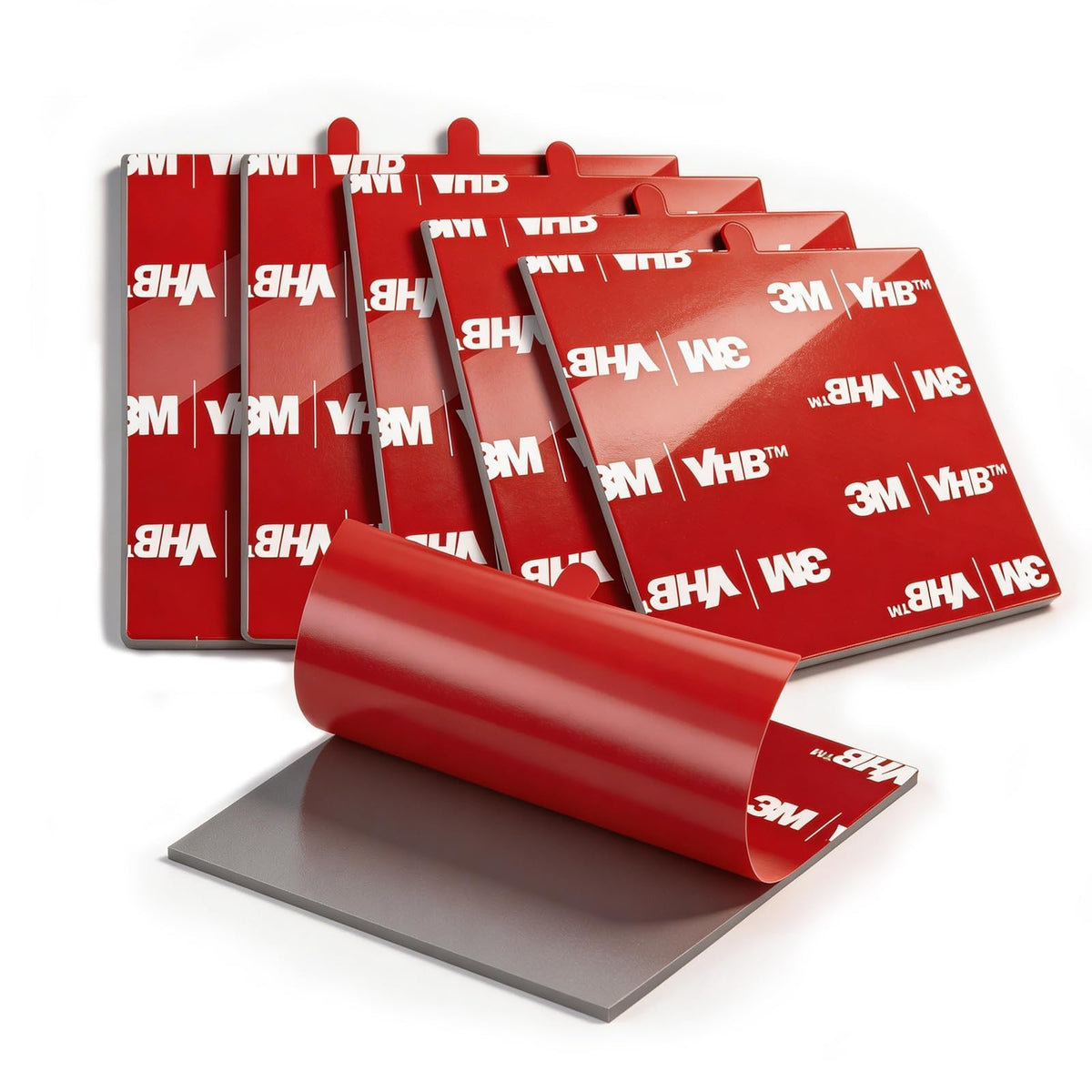 3M Double Sided Pads, Heavy Duty, 2.8" Square Adhesive Pad, 6 Pack