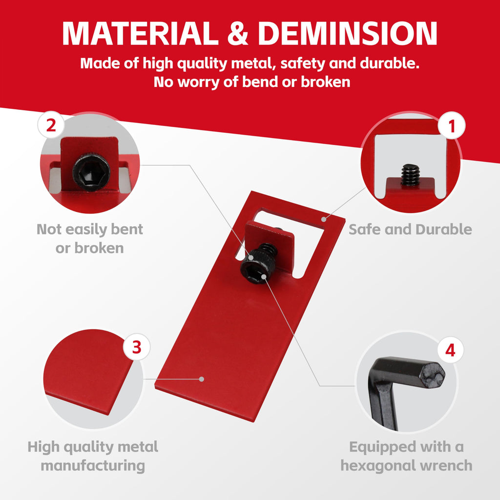 20-Set Fire Alarm Breaker Lockout Kit - Red Heavy Duty Metal