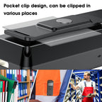 2D Bluetooth Barcode Scanner Wireless with Display Screen with Magnetic Suction Clip,Portable Mini Library Book