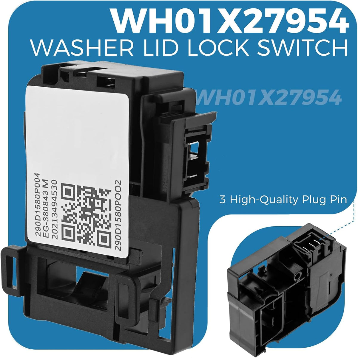 Washer Lid Lock Switch Kit for GE Hotpoint