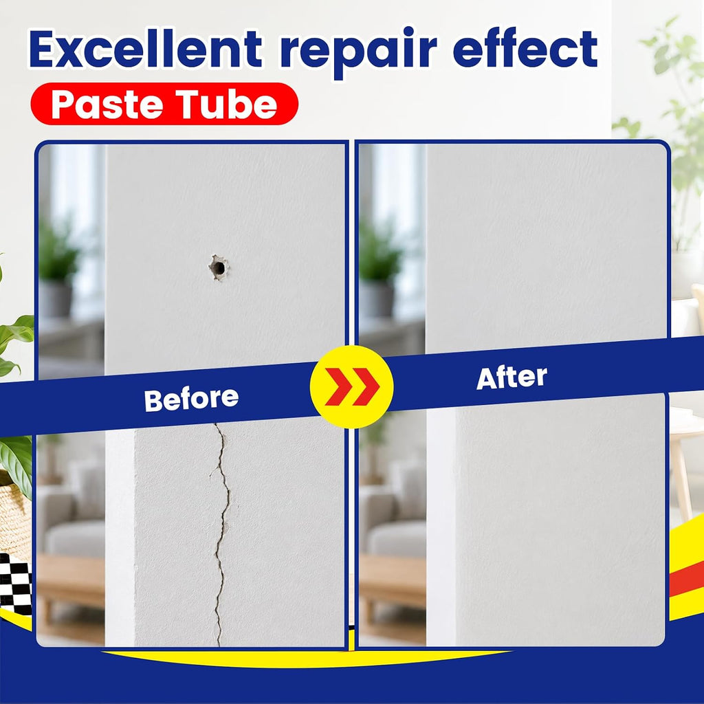 Drywall Repair Kit 3 Tubes,Spackle Wall Repair Paste Kit | 3×100g Putty, White Plaster Drywall Mud for Wall Repair