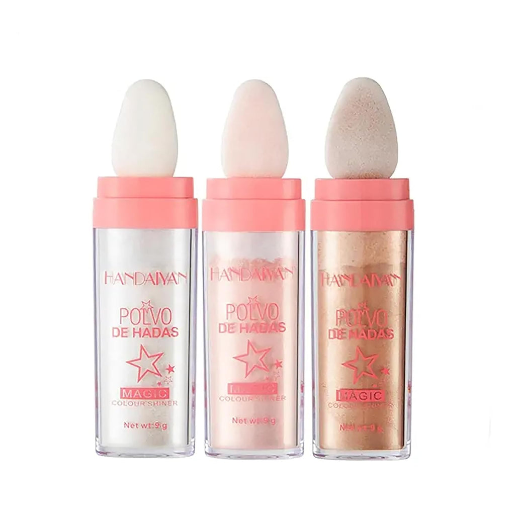 Face Body White Highlighter Contour Powder Makeup