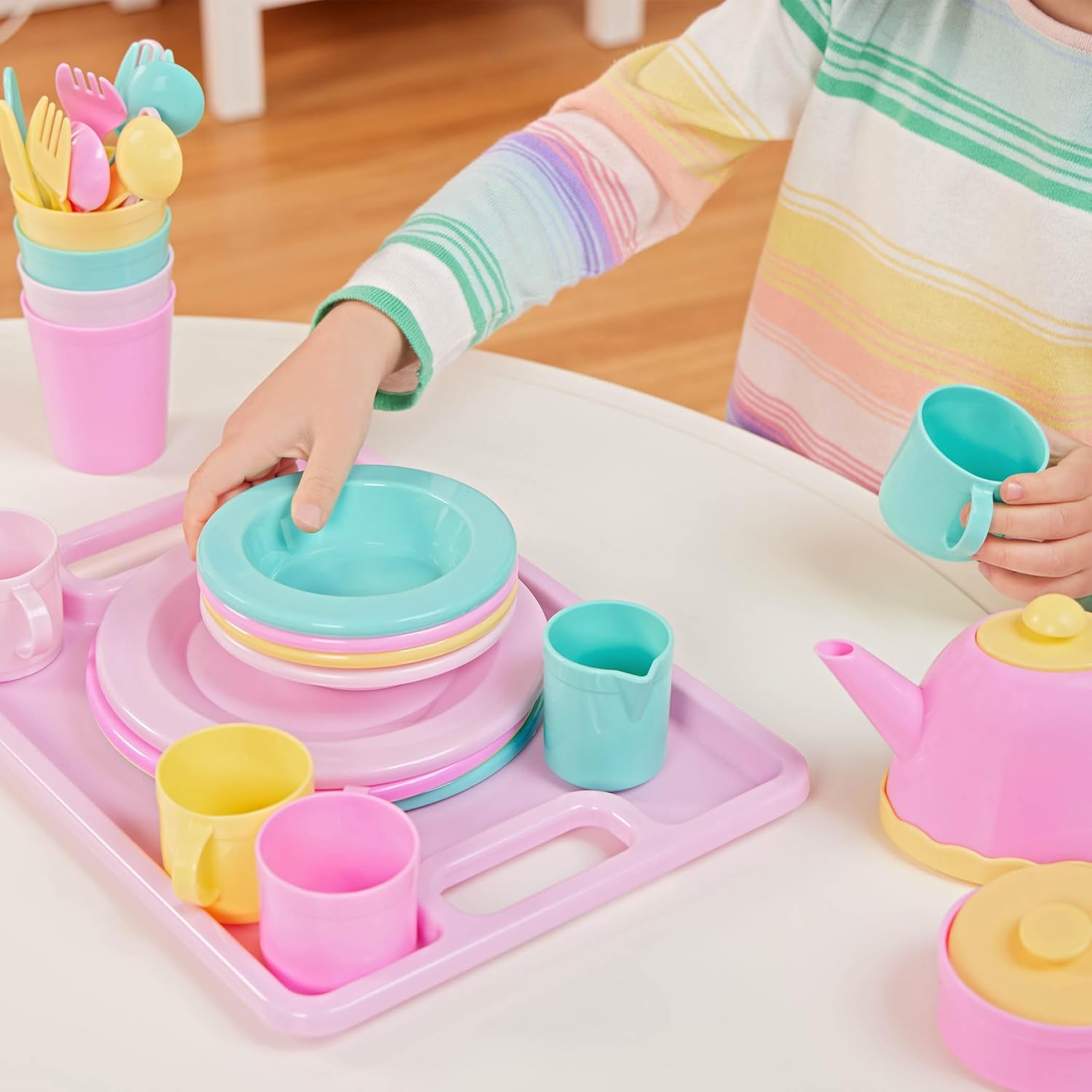 – Play Circle – Dish Set – Plates, Cups, and Tea Party Toys – Kitchen Toys for Toddlers – Pretend Play – 3+ Years(34