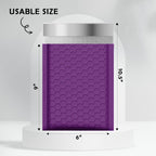Purple Poly Bubble Mailers 6x10 25 Pack Usable 6x9