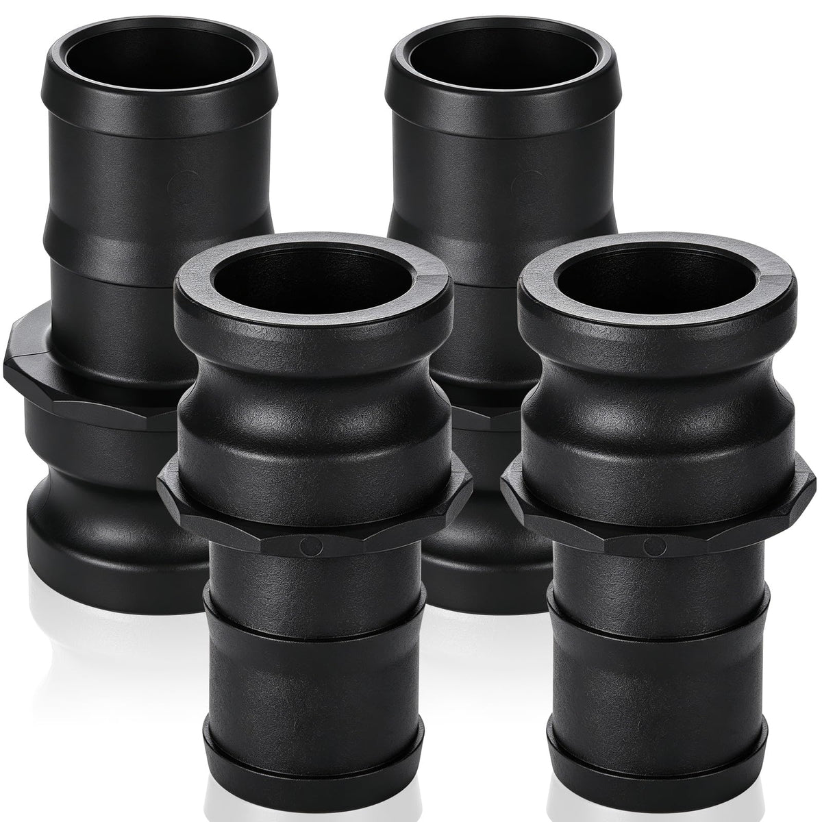 Klyyo Clyro 4 Pack 2‘' Polypropylene Camlock Fittings, Standard Type E