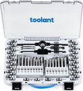 toolant 81-Piece Tap and Die Set, Metric and SAE Thread Repair Kit