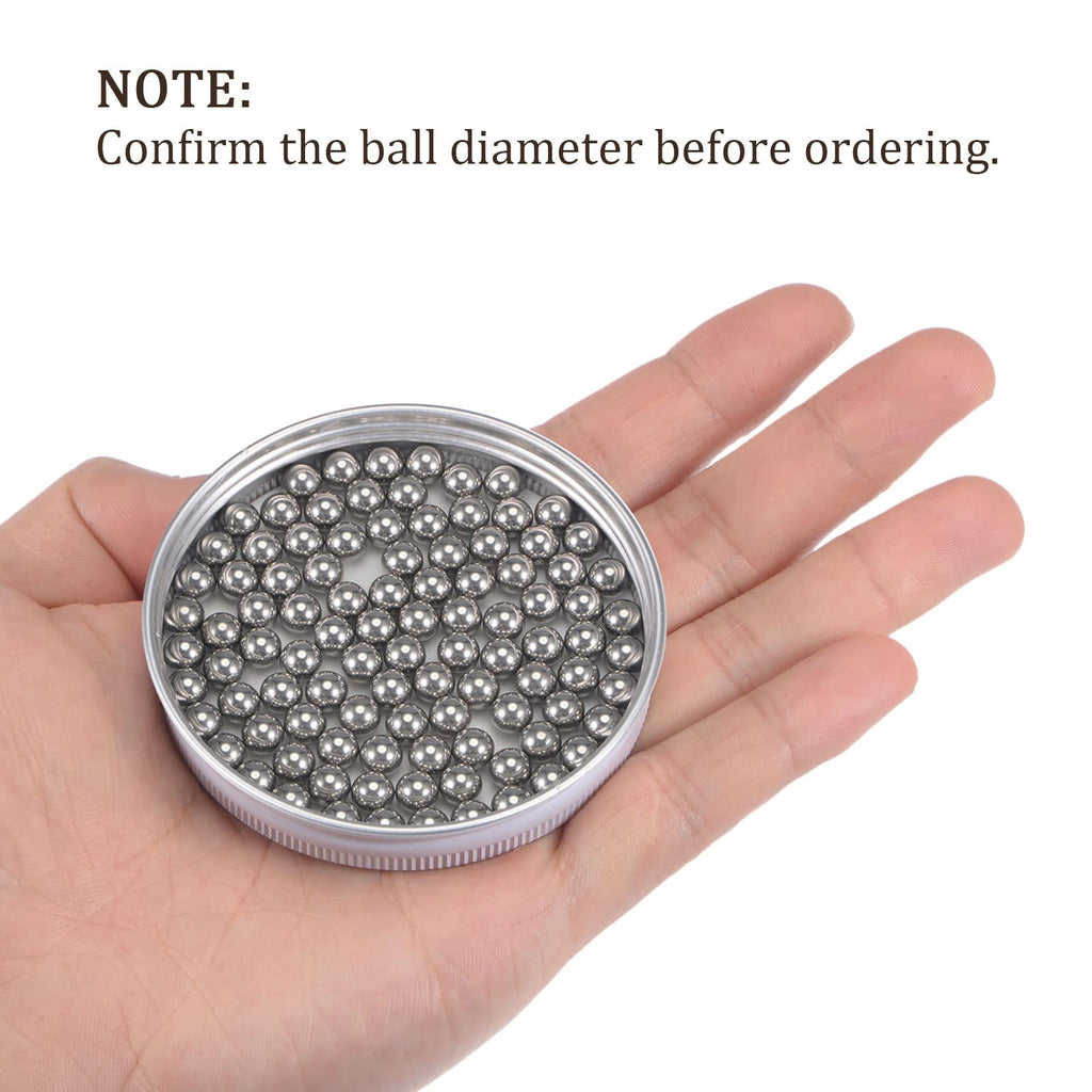 Kozelo 100pcs Precision Balls - [6mm] 304 Stainless Steel for Bearings Use, Solid