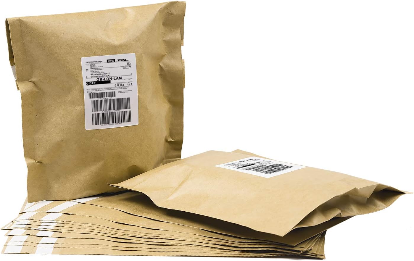Kraft Paper Poly Envelopes Mailer, Self Seal Shipping Bags, 100% Recyclable, Reusable Packaging Great Idea for