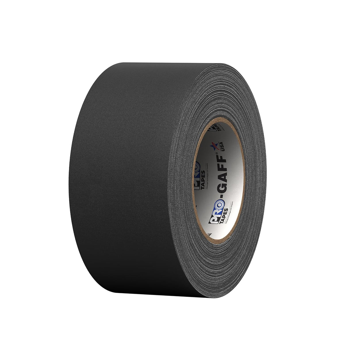 Tapes Pro Gaff Premium Matte Cloth Gaffer's Tape with Rubber Adhesive, 11 mils Thick, 55 yds Length, 3" Width, Black