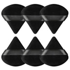 Powder Puffs, 6 Pack Triangle Makeup Puff, Black