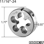 Burkit 11/16"-24 UNEF Tap and Die Set Right Hand